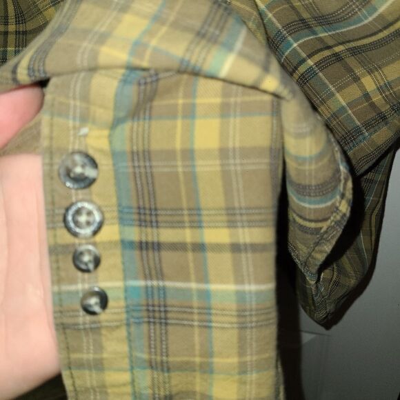 Columbia Men's Plaid Cotton Button Down Shirt - Picture 9 of 14